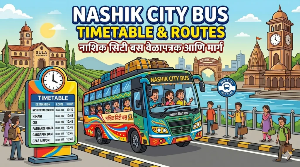 Nashik City Bus Timetable| Ticket Price|Phone Number