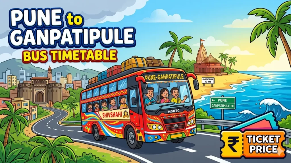 Pune to Ganpatipule Bus Timetable | Ticket Price