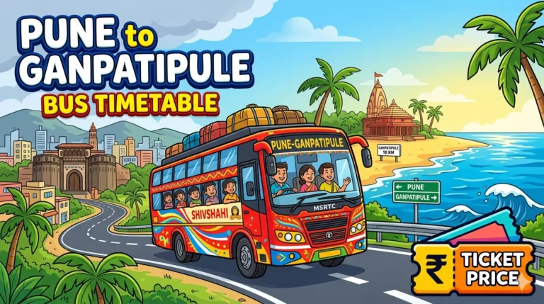 Pune to Ganpatipule Bus Timetable | Ticket Price